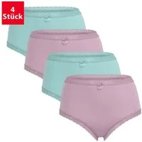 celodoro Taillenslip Damen Modal Eco Taillenslip (4er Pack) Maxi-Slip mit Spitze