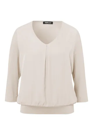 FRANK WALDER - Blusenshirt NOS mit Bequemlichkeitsfaktor cashew - Gr. - 40