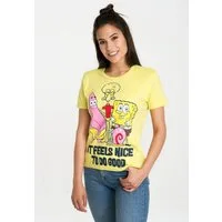 LOGOSHIRT T-Shirt Spongebob - It Feels Nice mit lizenziertem Originaldesign