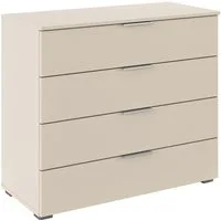OTTO home Schubkastenkommode Sideboard Schubladenkommode AGORDO mit Dekor- oder Hochglanzfront (in zwei Griff-Farben, Breite 80 cm), vier große und geräumige Schubladen mit viel Stauraum MADE IN GERMANY