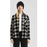 QS Langarmbluse Bluse Flanellhemd mit Karomuster