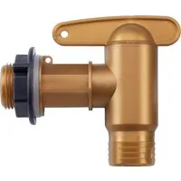 GARANTIA Regentonne AQUA QUICK Kunststoff-Auslaufhahn 3/4'' messingfarben