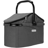 anndora Einkaufskorb thermo Shopper mit Kühlfunktion, 25 l, isolierter Deckel mit Reißverschluss - wasserdichter Boden
