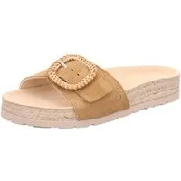 Rohde MATERA Pantolette Sommerschuh, Strandschuh, Urlaubsschuh mit Bast Plateau