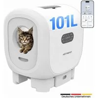 AstroPet Katzentoilette Smartes Selbstreinigendes Katzenklo Jupiter Series Pro App-Steuerung, 63,5x58x74,3 cm, smartes & selbstreinigendes Katzenklo