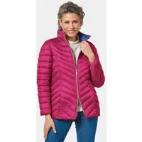 GOLDNER Steppjacke Kurzgröße: Leichte Steppjacke mit Diagonalstepp Unifarbenes Design mit modernem Stehkragen und geradem Saum