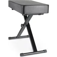 TLGREEN Klavierbank, Klavierhocker mit 8CM PU Kissen (Keyboardhocker, Klavierstuhl Hocker für Piano Keyboard), Höhenverstellbarer, X-förmiger Keyboard Hocker,Klappbare