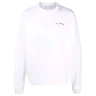 Off-White – Weißes Sweatshirt „Big OW Skate Fit“