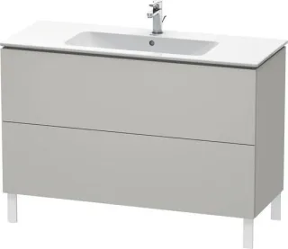 Duravit L-Cube Waschtischunterbau bodenstehend Betongrau Matt 1220x481x704 mm - LC662800707 LC662800707