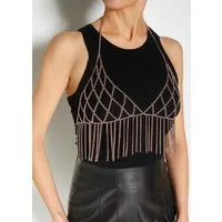 LASCANA Bauchkette, Bodychain, BH Kette, Körperschmuck, Körperkette, Taillenkette