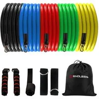 Endless Gymnastikband EL1043 Resistance Bands 5er-Set mit verschiedenen Widerstandsstufen, Wasserdicht, 5er-Set mit verschiedenen Widerstandsgraden
