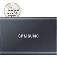 Samsung T7 externe SSD (1 TB) 3,5" 1050 MB/S Lesegeschwindigkeit, 1000 MB/S Schreibgeschwindigkeit
