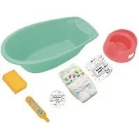 Heless Puppen Badewanne Badewannenset Pinguin mint