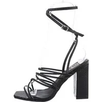 Ital-Design Damen Abendschuhe Party & Clubwear Sandalette (83448448) Blockabsatz Sandalen & Sandaletten in Schwarz