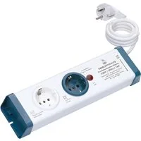 Bachmann Überlastschutz-Steckdosenleiste Stromadapter, 150.0 cm, 2-fach, 924.164