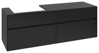 Villeroy & Boch Waschtischunterschrank Collaro C022B0 1600x548x500mm m. Bel. 4 Ausz. Waschtisch li V C022B0VL