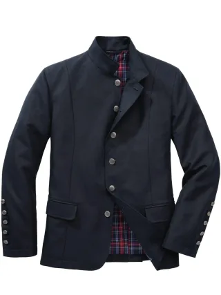 Mey & Edlich Herren East End Jacket Schwarz Obermaterial: 73 % Baumwolle, 27 % Leinen
