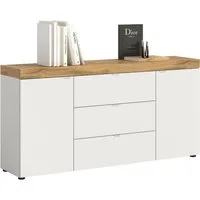 OTTO home Sideboard MAMBO II, Breite 160cm, 2 Türen, 3 Schubkästen, 4 Fächer (1 St., 2-farbige Ausführung, in verschiedenen modernen Trendfarben erhältlich), Kommode, Anrichte, Wohnzimmer, Schlafzimmer