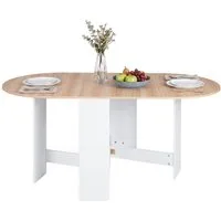 COSTWAY Esstisch Klapptisch, ausziehbar Breite 45-163 x 80 x 75cm, Holz