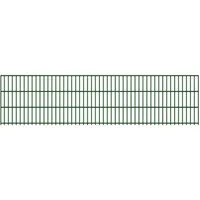 Fischer und Adamek Gartenzaun Doppelstabmattenzaun Element, (Höhe: 630 mm, Farbe: Moosgrün), Einzelmatte