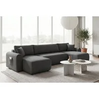 OTTO home Wohnlandschaft JONAA, U-Form, 311 cm Schlafsofa (133/270)-OTTO. Verlässliche Qualität, Tonnentaschen-Federkern, Bettkasten, Cord, Struktur