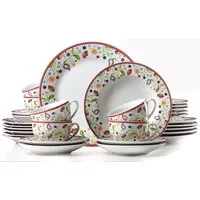 Ritzenhoff & Breker Kombiservice Doppio Shanti, Geschirr-Set, Service (30-tlg), 6 Personen, Porzellan, 30 Teile, für 6 Personen