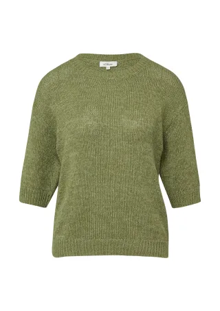 s.Oliver - Strickpullover olive - Gr. - 36