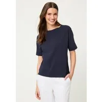 Olsen T-Shirt Shirt mit dezenter Ziernaht