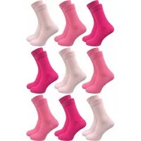GAWILO Diabetikersocken für Damen - Ohne Gummibund - Ohne drückende Naht - Extra weit (9 Paar) Venensocke mit hohem Anteil Baumwolle sorgt für angenehmes Fußklima