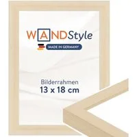 WANDStyle Bilderrahmen H950, Natur-Optik Bilderrahmen 13x18 Holz, Moderner Fotorahmen 13x18 cm