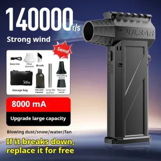 Jet Blower 140000 RPM Brushless Motor Electric Turbo Fan High-Speed Turbo Violent Fan USB Rechargeable Powerful Dust Blo