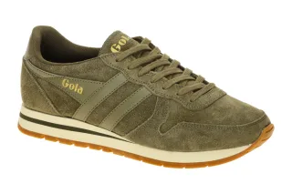 Gola Herren Sneaker CMB910KN Daytona Suede Trainer - Gr?n Khaki - Weich gepol...