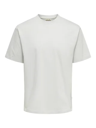 ONLY&SONS - ONSFRED LIFE RLX SS TEE NOOS Mirage Gray - Gr. - L