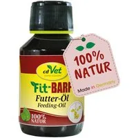 cdVet Fit-BARF Futteröl, Ergänzungsfutter für: Katzen, Hunde, mit nativem kaltgepressten Leinöl mit hohen Anteil Omega-3-Fettsäuren