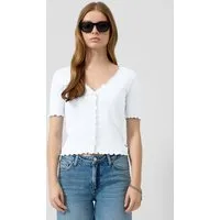 QS Kurzarmshirt T-Shirt Shirtjacke