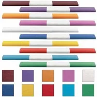 Staufen Papierdekoration Aquarola Krepppapier wasserfest 50x250cm 10 Rollen sortierte Farben fa