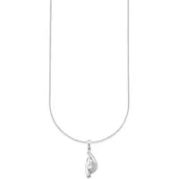 Bruno Banani Kette mit Anhänger Schmuck Geschenk Silber 925 Halsschmuck Halskette Ankerkette, mit Zirkonia (synth)