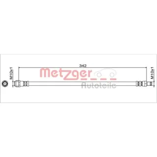Metzger Bremsschlauch vorne Mercedes Sl