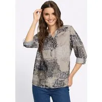 Sieh an! Klassische Bluse Langarm-Bluse Langarm