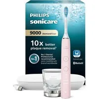 Philips Sonicare Elektrische Zahnbürste DiamondClean 9000 HX9911, Aufsteckbürsten: 1 St., mit Schalltechnologie, Ladeglass, USB-Reiseetui