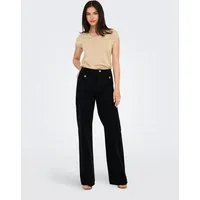 ONLY High-waist-Jeans ONLMADELINE HW WD POCKET DNM GUA554 NOOS Baumwollmischung