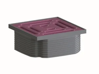 Dallmer Aufsatz DallDrain Pure, telemagenta, 100 x 100 mm, 518033 518033