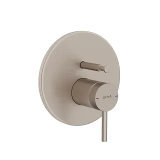 VitrA Origin Einhebel-Wannenfüll- und Brausearmatur V-Box Unterputzmontage Nickel gebürstet,A4282234 A4282234