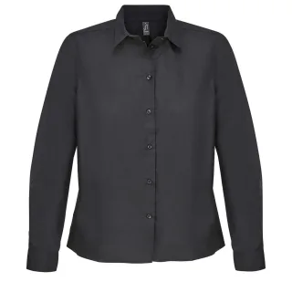 SOLS - "Bailey" Hemd für Damen, Popelin, Langärmlig (Schwarz)