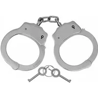 MFH Polizei-Kostüm MFH Handschellen Deluxe aus Stahl mit 2 Schlüsseln.