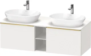 Duravit D-Neo Konsolenwaschtischunterbau wandhängend Weiß Matt 1400x550x459 mm - DE4950B34180000 DE4950B34180000