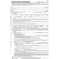 RNK Verlag Formularblock RNK Mietvertrag Wohnung A4 8 Seiten