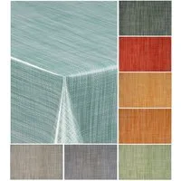 laro Tischdecke Wachstuch-Tischdecke Wachstischdecke Gartentischdecke Leinenoptik