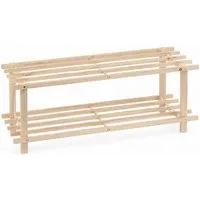 Testrut Schuhregal Schuhregal, Holz, 2 Ebenen, 1-tlg.
