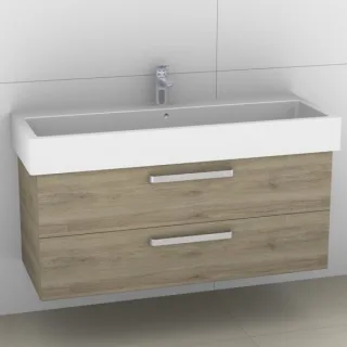 Artiqua 411 Waschtischunterschrank für Vero 045412 mit 1 Armaturbohrung Sanremo Eiche quer NB, 411-W 411-WU2L-D24-7144-428